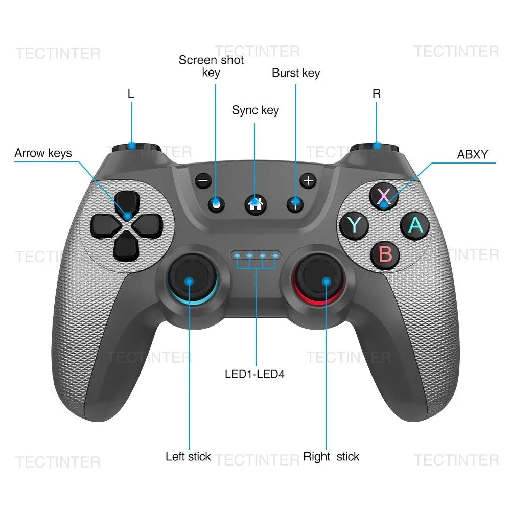 Wireless Gamepad For Switch Pro Controller Bluetooth-compatible For switch oled /switch Lite For mandos nintendo switch Console