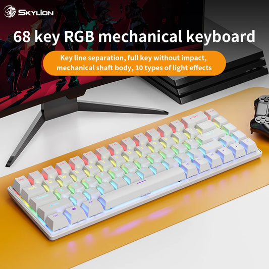 K68 Wired Mechanical Keyboard - Ultimate Gaming Experience